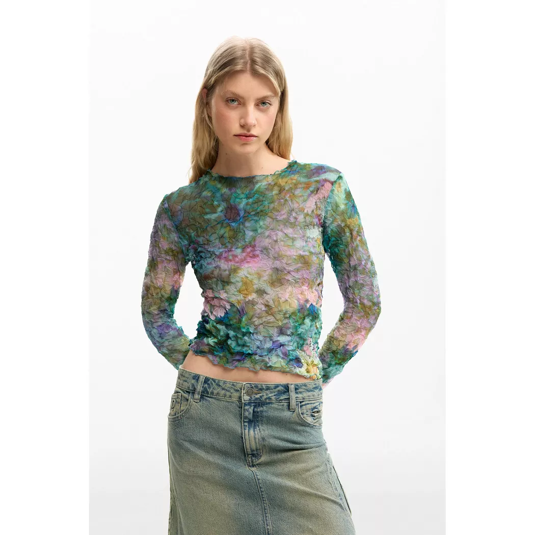 Desigual - Bluse, für Damen, Blau, Größe M
