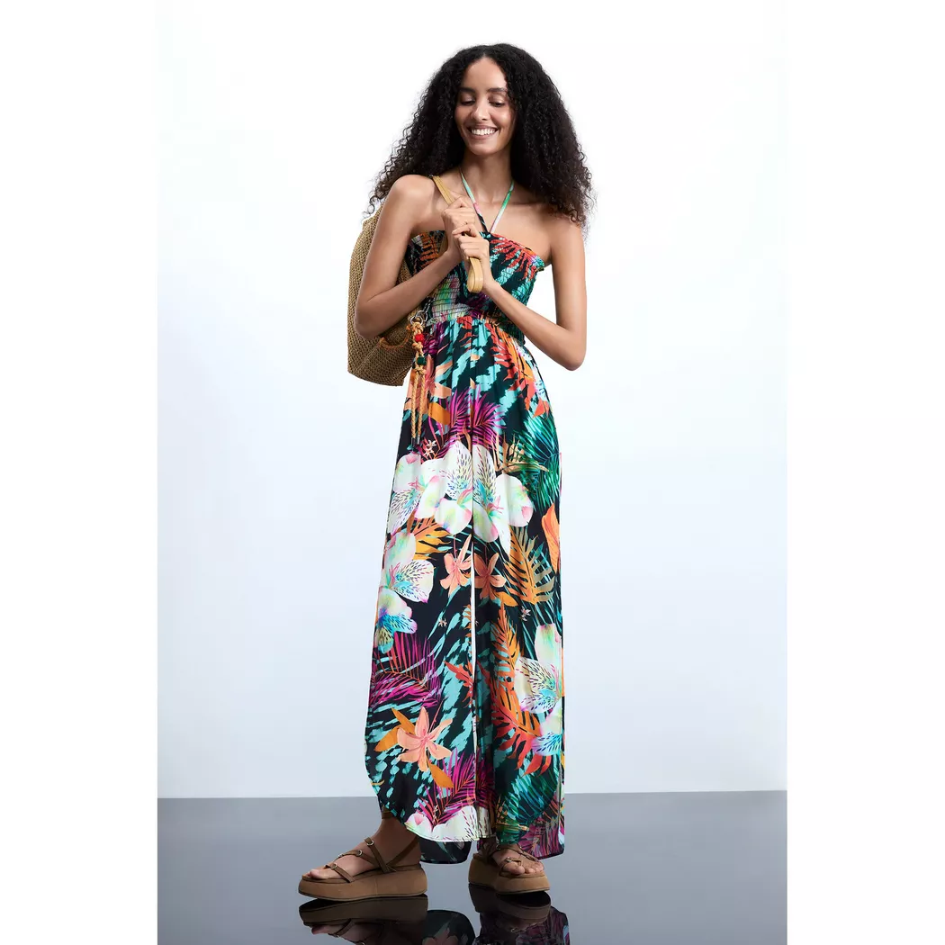 Desigual Combinaison imprimée tropicale BLACK S female
