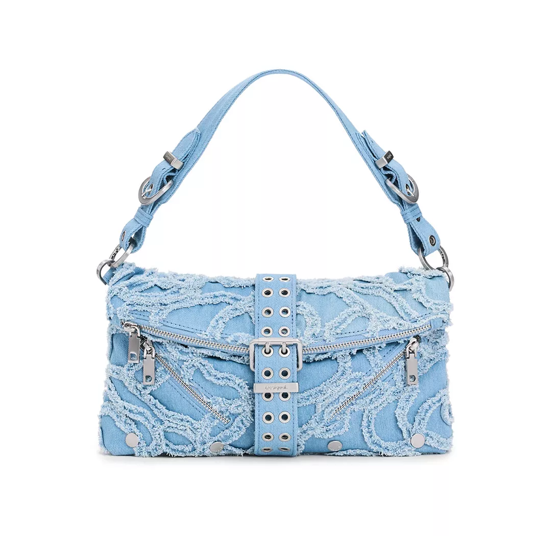 Desigual Sac en denim brodé BLUE U female