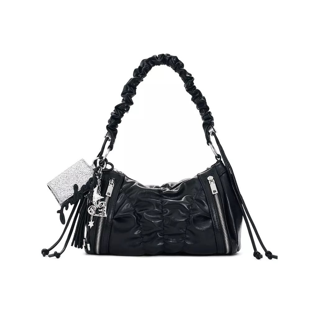 Desigual Sac moyen froncé BLACK U female