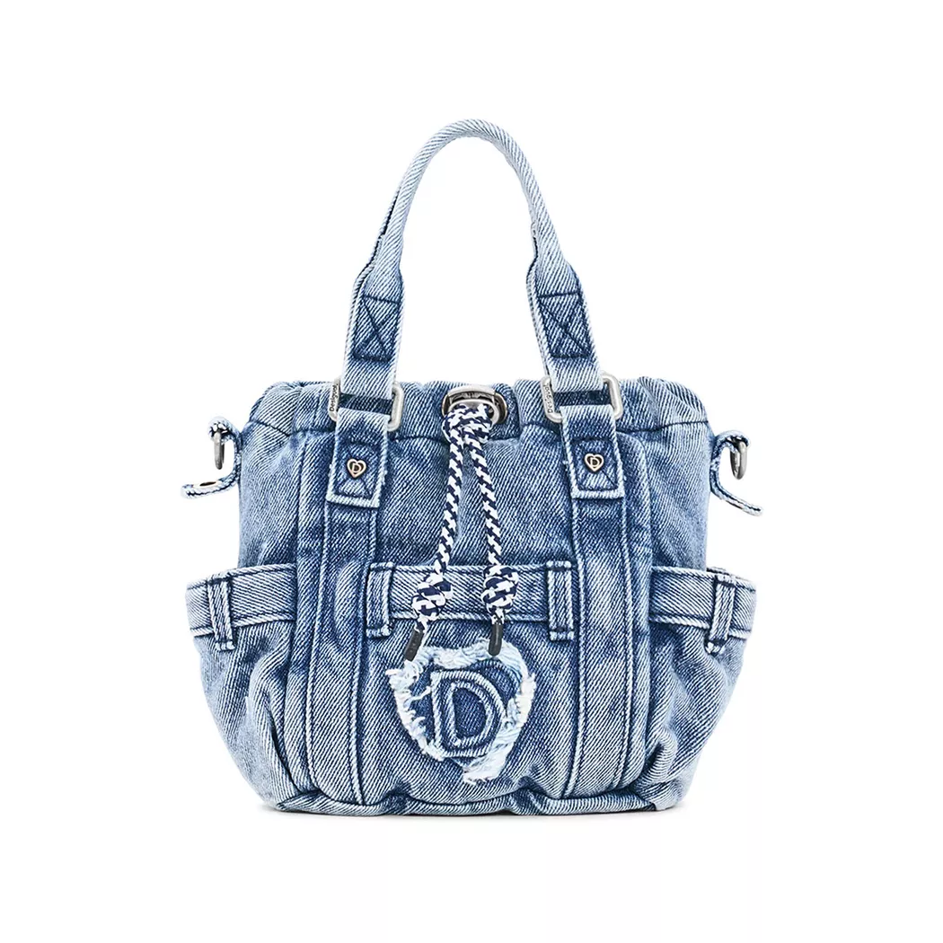 Desigual Monedero bandolera cœur mini BLUE U female