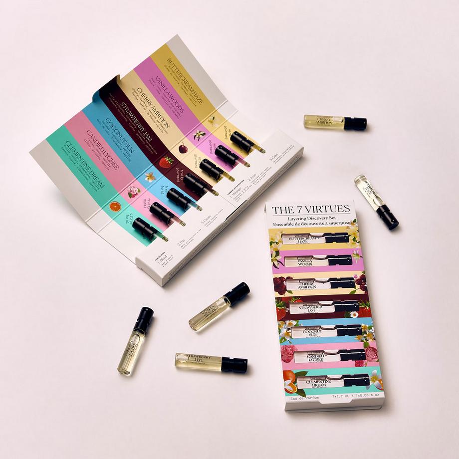 THE 7 VIRTUES Layering Discovery Set – Set di prova per profumi da sovrapporre  