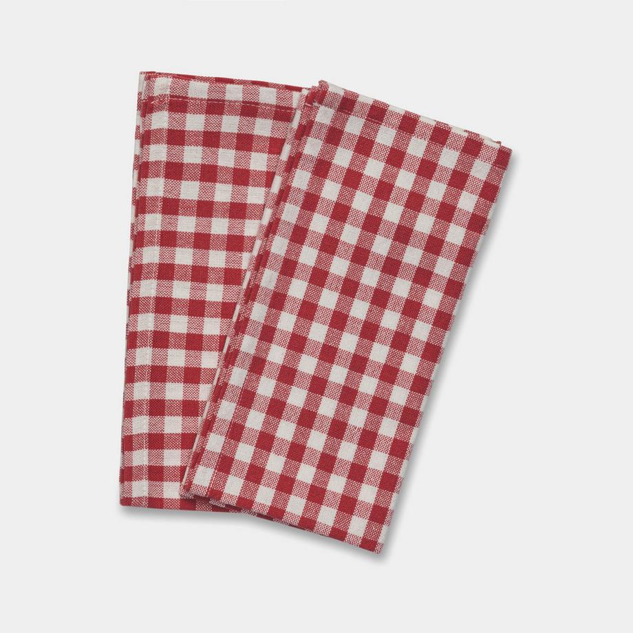 Manor Home Serviettes et sets de table, lot de 2 Karo 