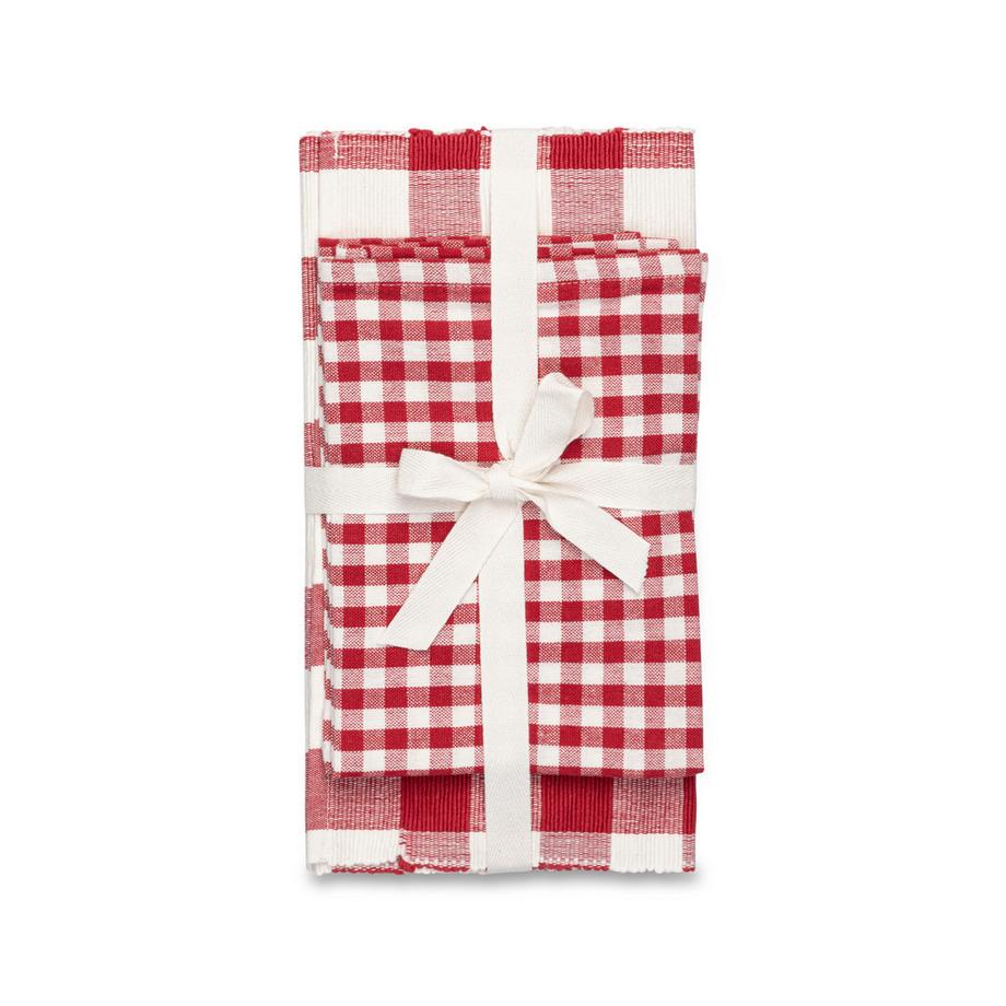 Manor Home Serviettes et sets de table, lot de 2 Karo 