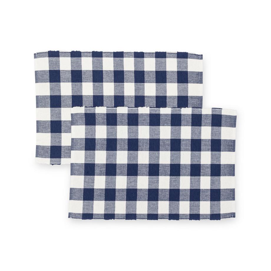 Manor Home Serviettes et sets de table, lot de 2 Karo 