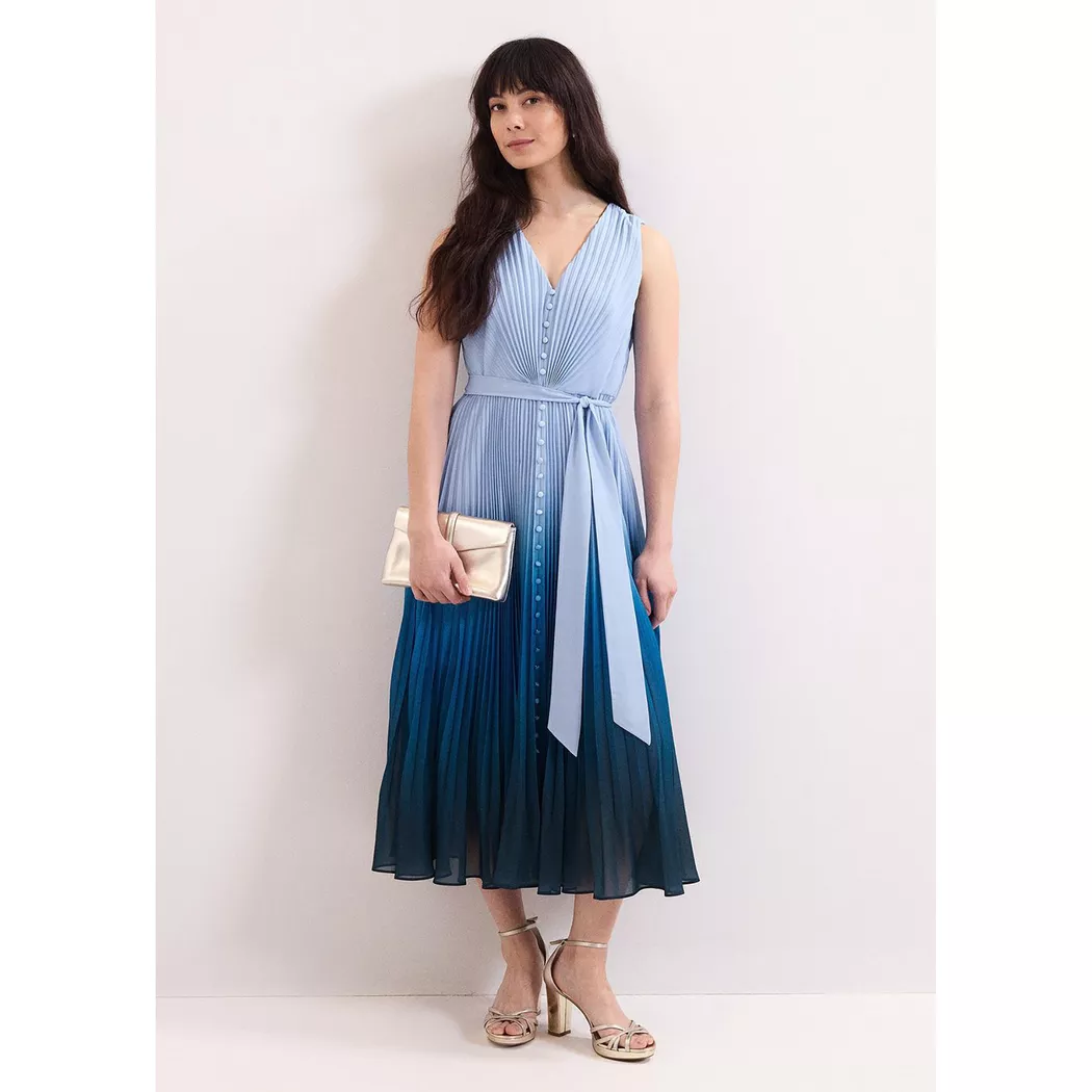 Phase Eight - Maxikleid, für Damen, Blau, Größe 42