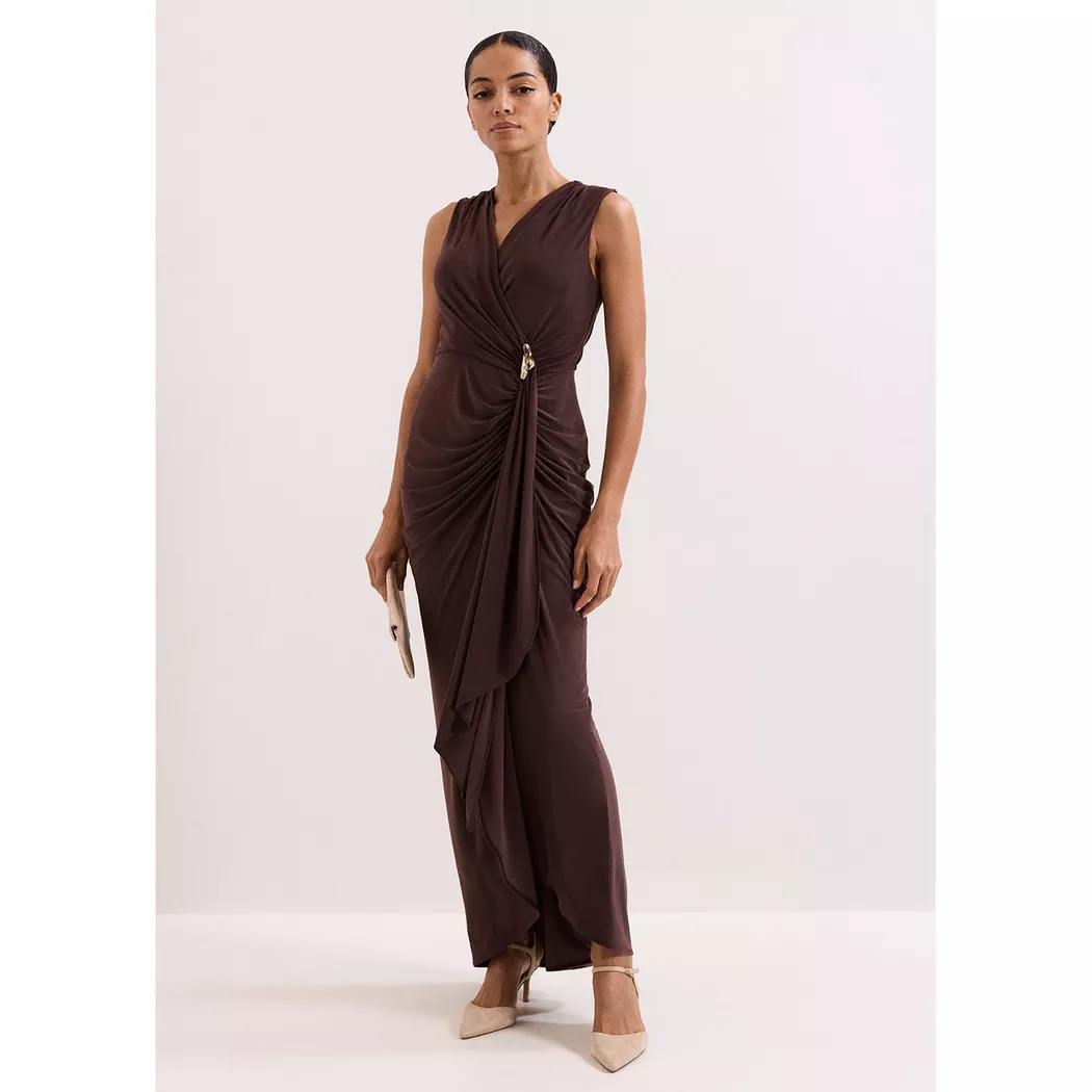 Phase Eight - Maxikleid, für Damen, Braun, Größe 38