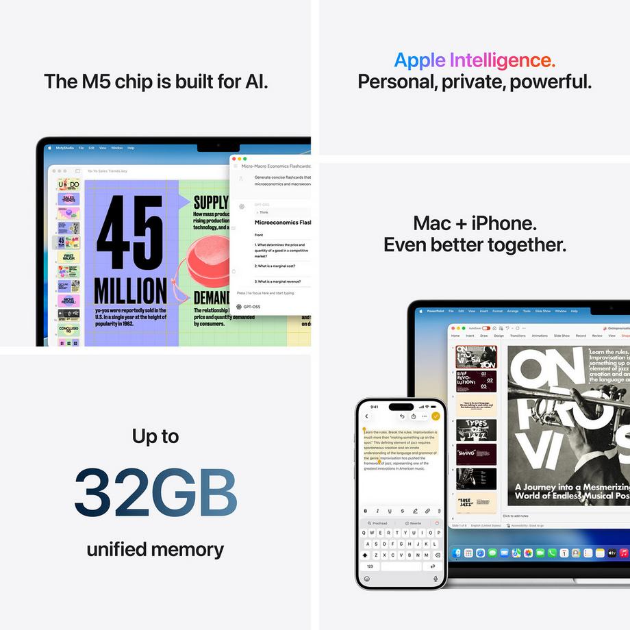 Apple MACBOOK AIR 15"/M5/16GB/1TB Mac 