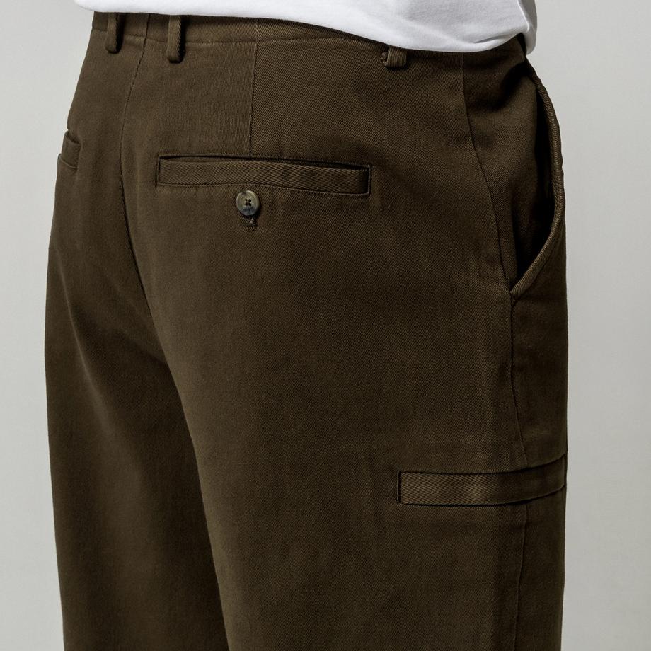 Manor Man Pantaloni cargo gamba dritta  