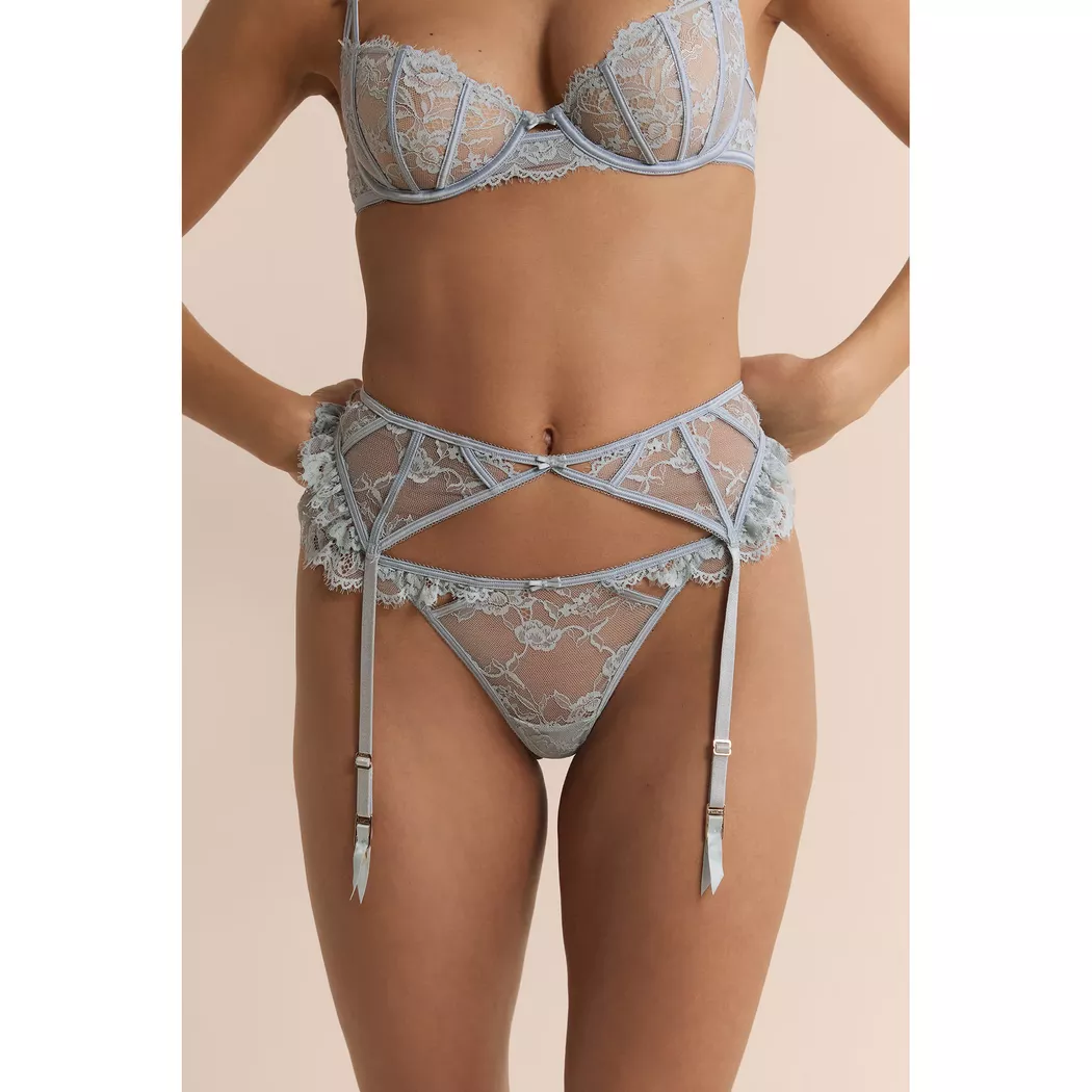 Etam - Strumpfgürtel, für Damen, Blau Größe M