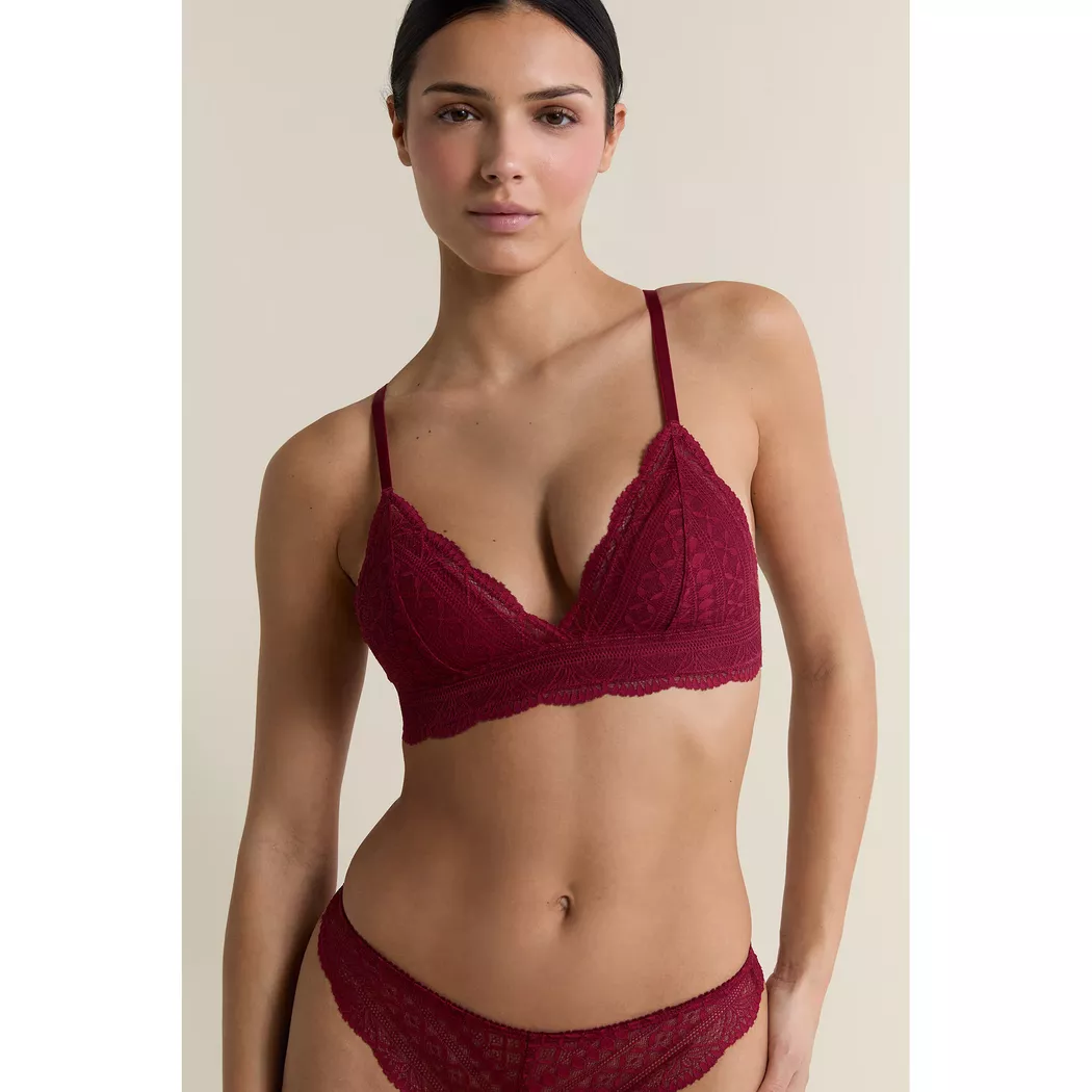 Etam - Triangle-BH, unwattiert, für Damen, Rot, Größe 100/D