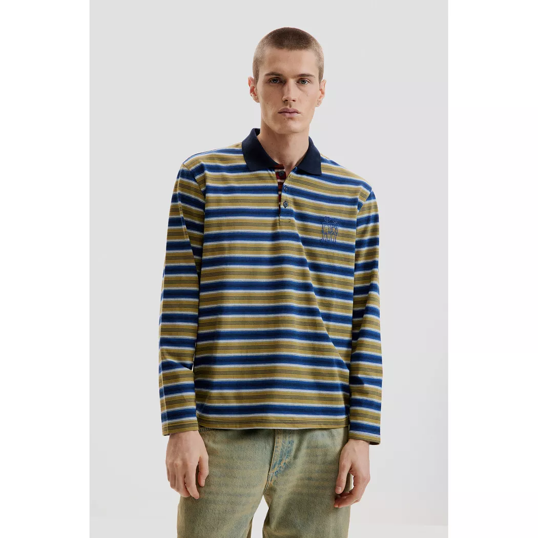 Desigual Polo à rayures BLUE S male