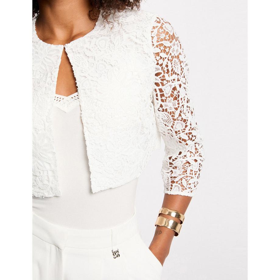 MORGAN Gilet Boléro en Dentelle  