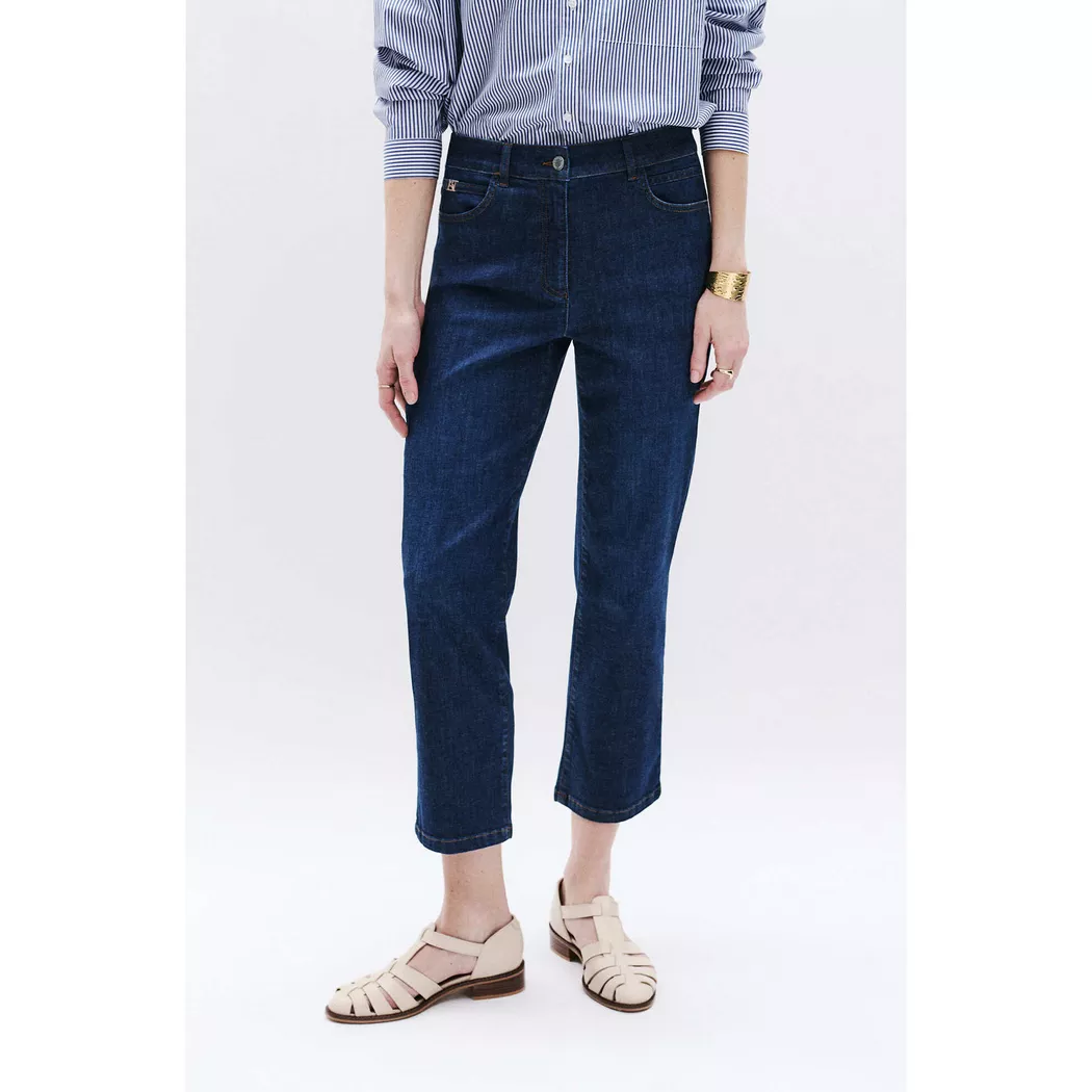 Caroll - Jeans, Regular Fit, für Damen, Blau Denim Dunkel, Größe 40