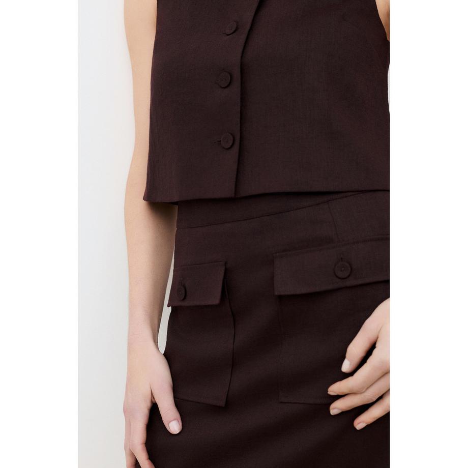 Caroll Jupe mini en lin  