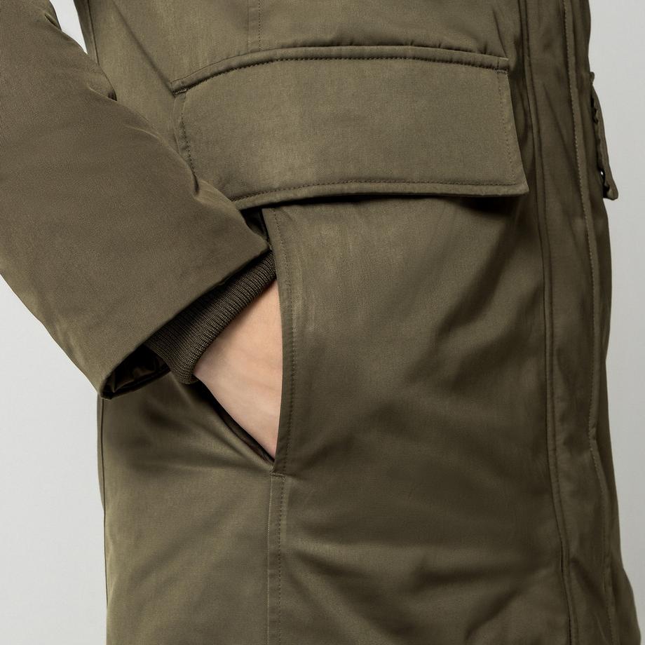 Manor Woman Parka con cappuccio e tasche anteriori  
