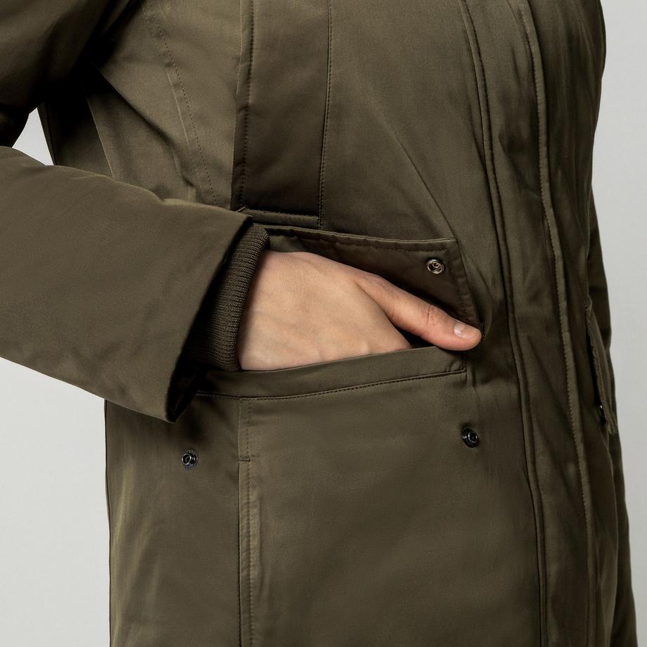 Manor Woman Parka con cappuccio e tasche anteriori  