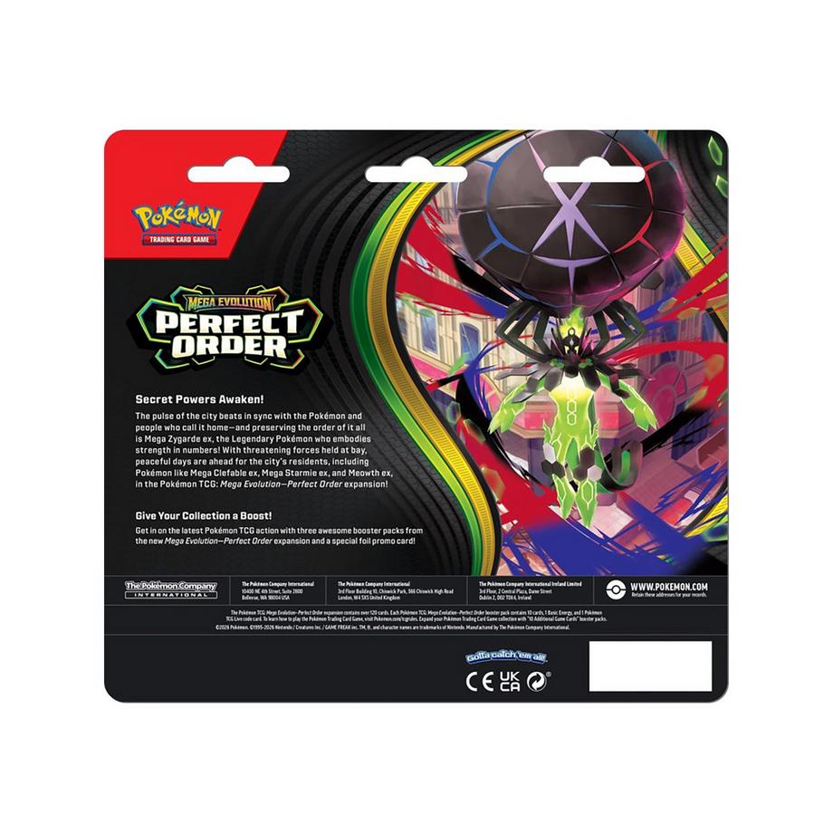 Pokémon  Pokémon ME03 Perfect Order 3-Pack Blister, anglais 