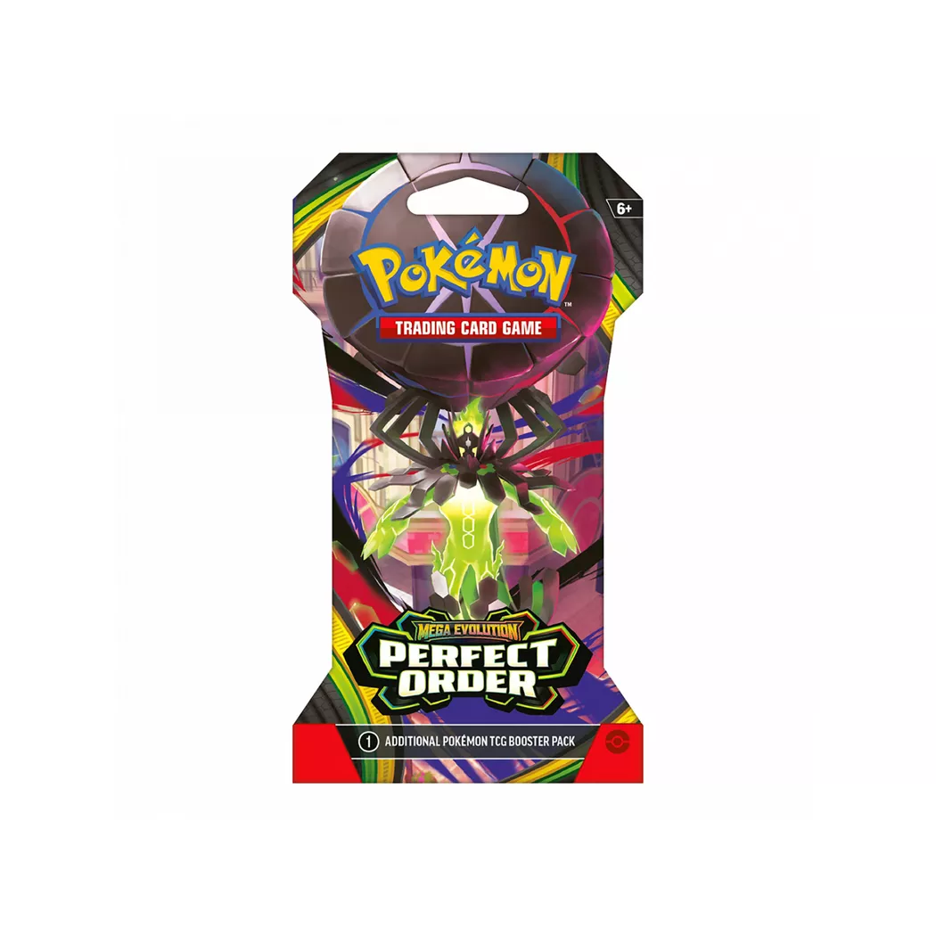 Pokémon -  TCG: Mega Evolution Perfect Order Sleeved Booster Pack, englisch, Zufallsauswahl, Multicolor
