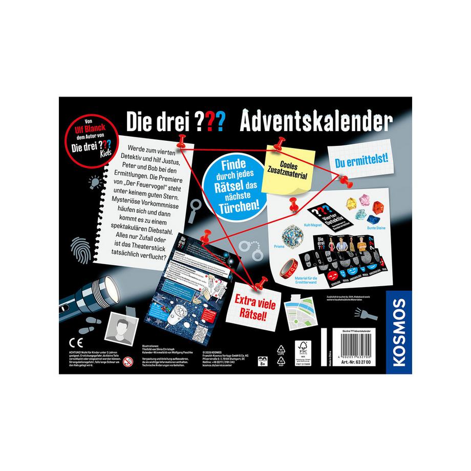 Kosmos  Die drei ??? calendrier de l’Avent 2026 - allemand 