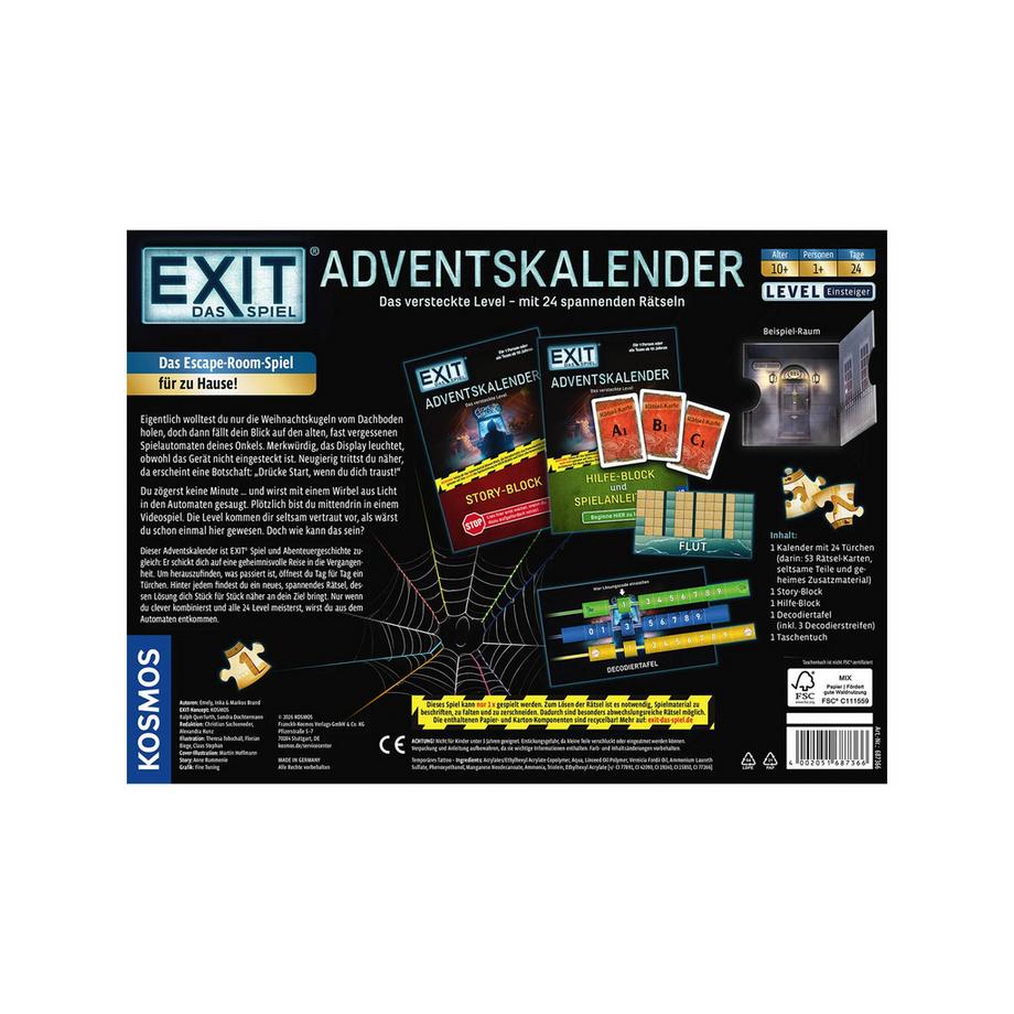 Kosmos  Calendrier de l’Avent EXIT® – Le Jeu 