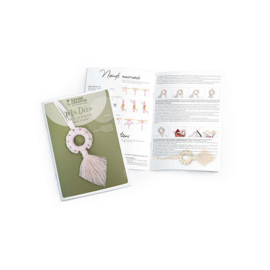 Graine Creative Set de macramé pompons 