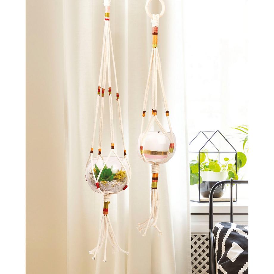 Graine Creative Set de macramé Kit tressage déco suspendues 