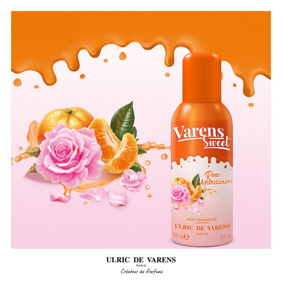 Ulric De Varens  Sweet Rose Mandarine Body Fragrance 