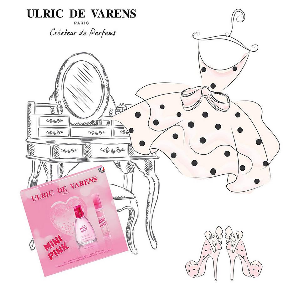 Ulric De Varens Mini Pink Eau de Parfum Set  