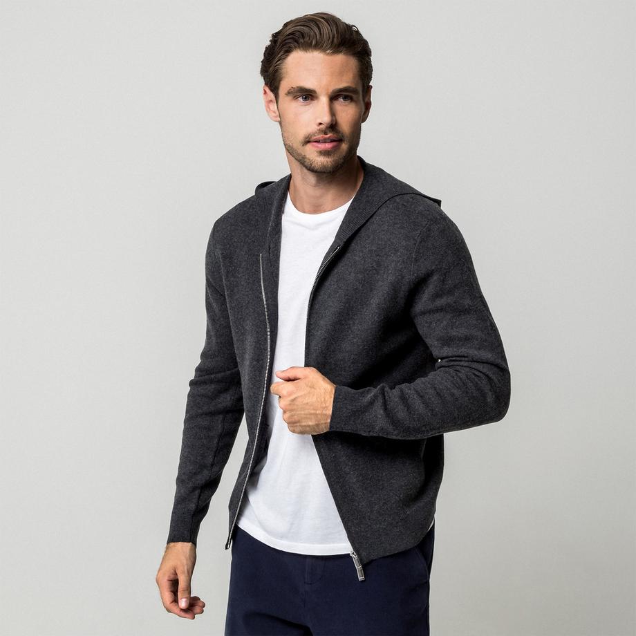 Manor Man Reissverschluss Hoodie  