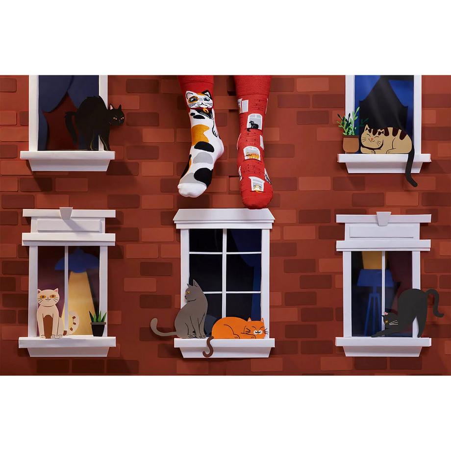 Many Mornings City Cat Chaussettes hauteur mollet  