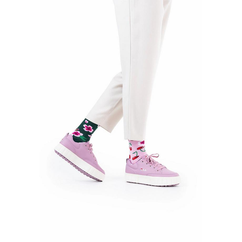 Many Mornings Cherry Blossom Chaussettes hauteur mollet  