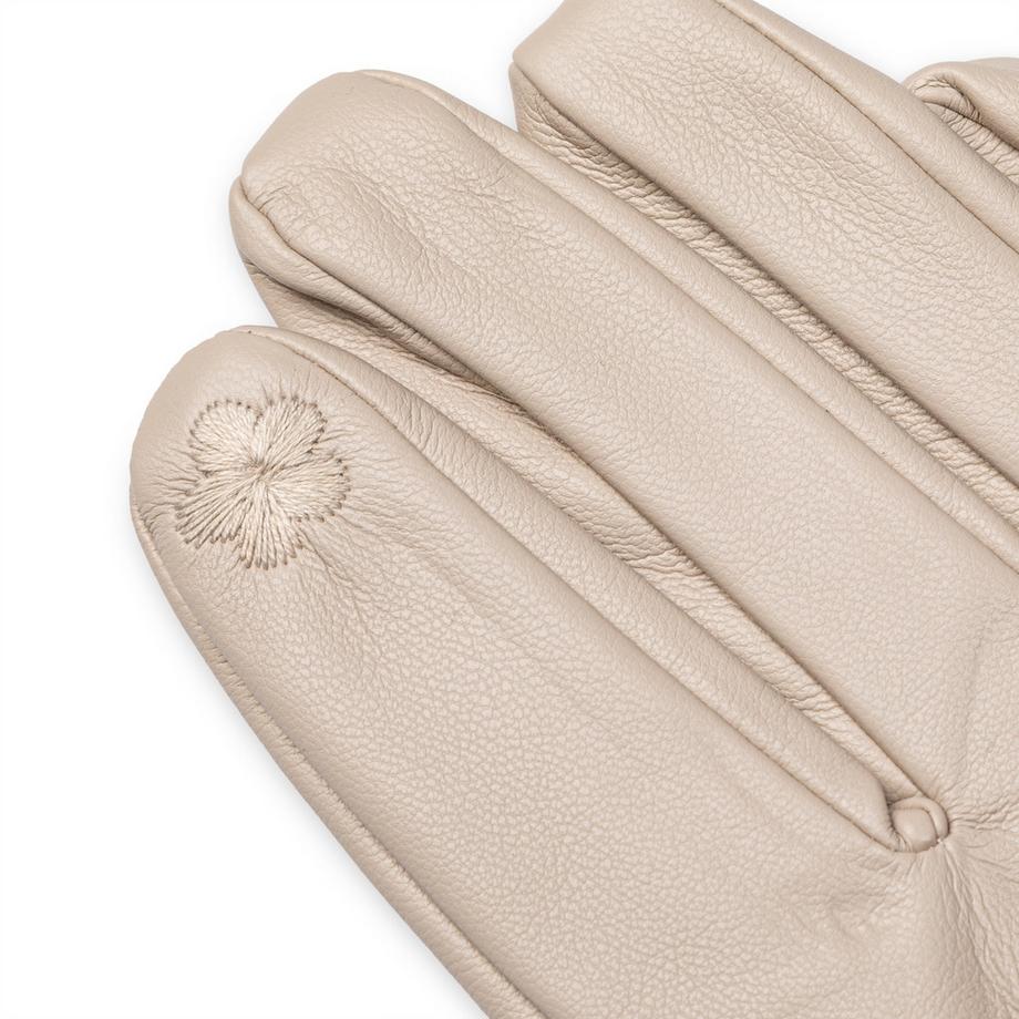 Manor Woman Gants en polyuréthane avec détail brodé  