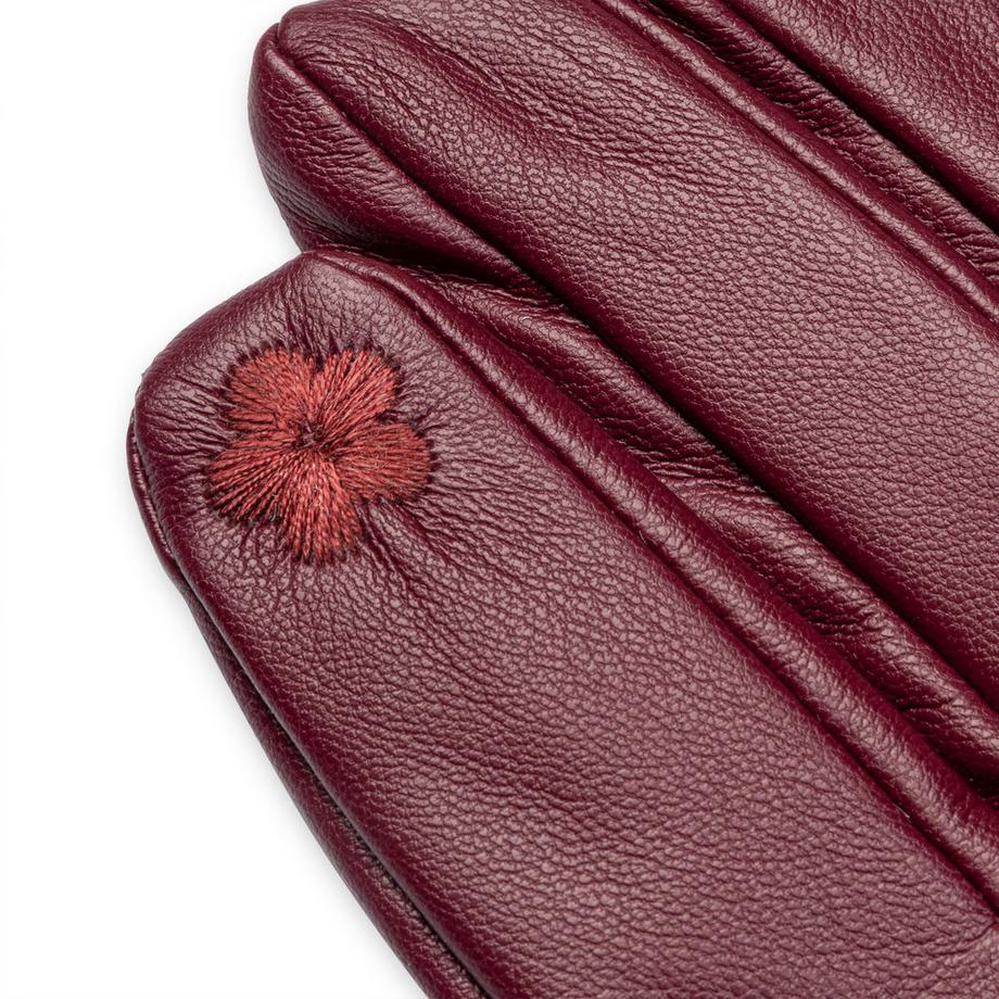 Manor Woman Gants en polyuréthane avec détail brodé  