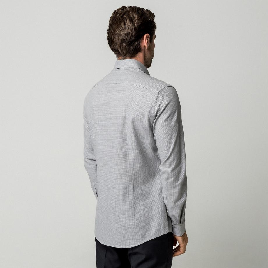 Manor Man Chemise à manches longues à carreaux  