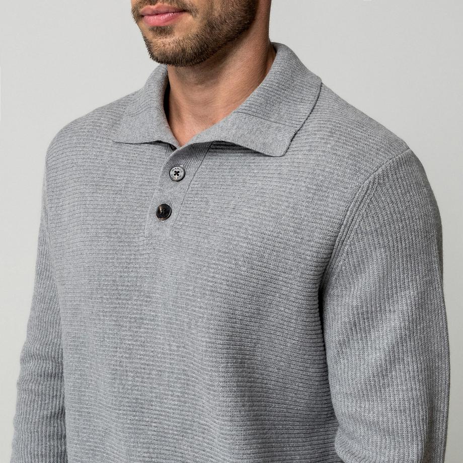 Manor Man Pullover Col Polo  
