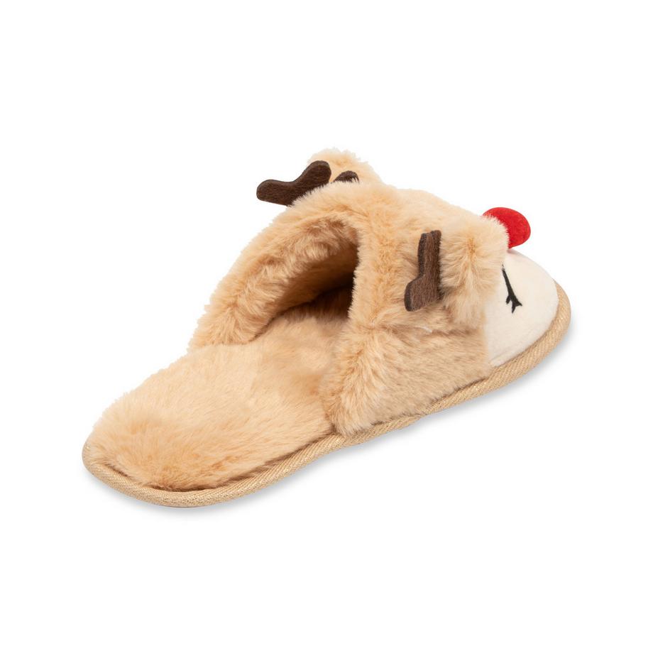 Manor Woman Xmas Program Reindeer Home Slipper  