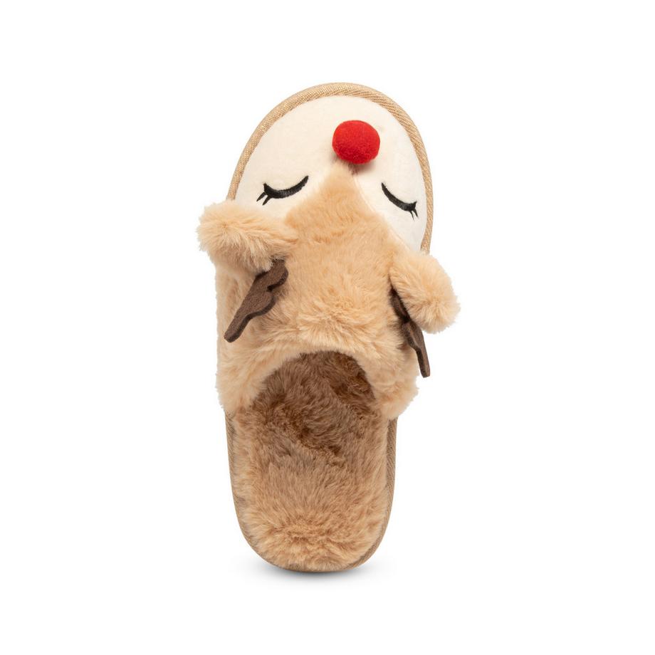 Manor Woman Xmas Program Reindeer Home Slipper  