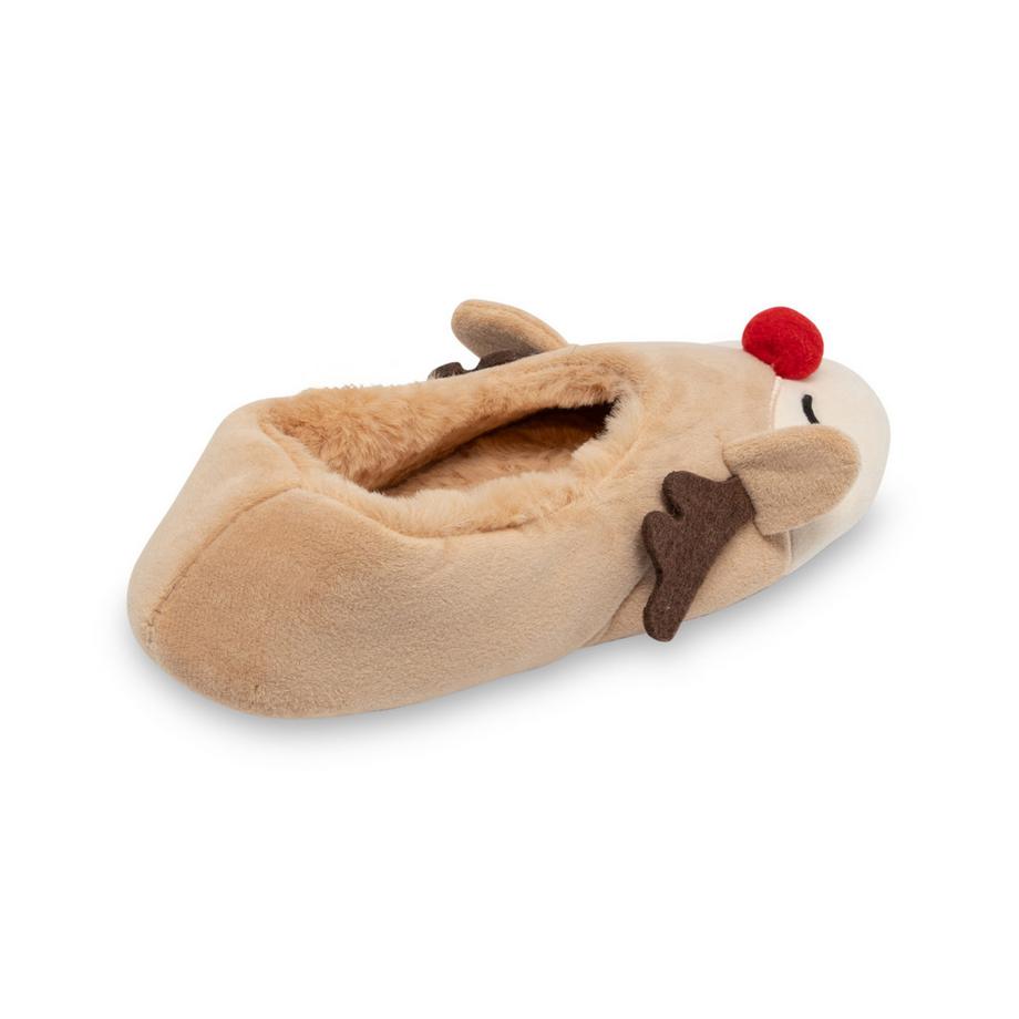 Manor Woman Xmas Mocassin Ballerina Reindeer Chaussons  