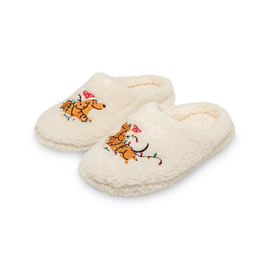 Manor Woman Xmas Program Dachshund Home Slipper  