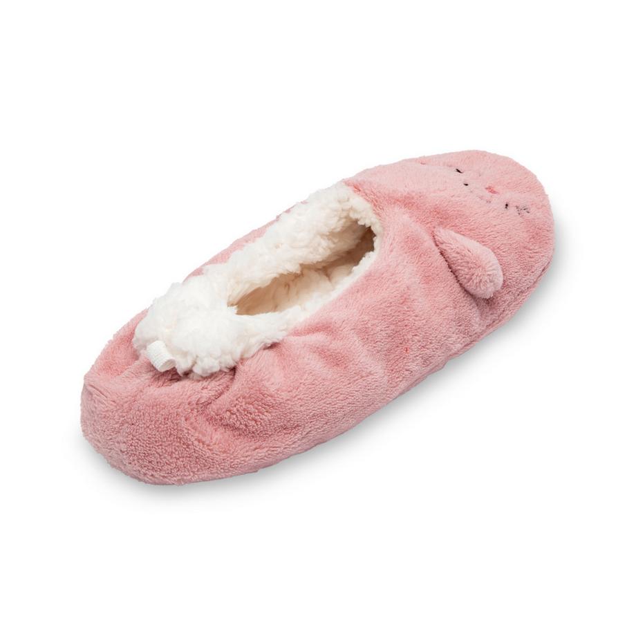 Manor Woman Xmas program CAT rosa Ballerina Chaussons  