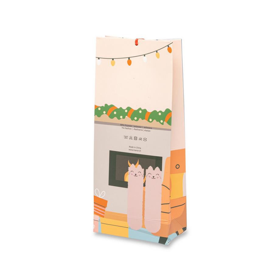Manor Woman Gift box cat Chaussettes hauteur mollet  