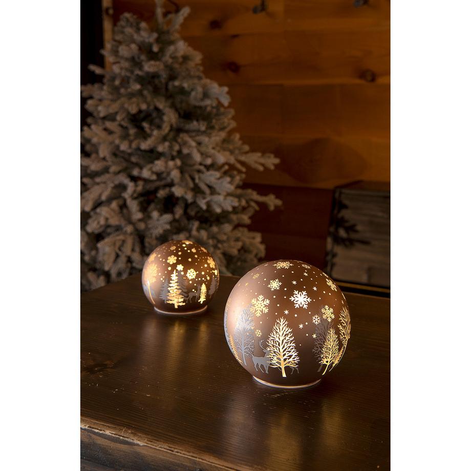 STT LED Weihnachtsdekoration 2er Set Glashaus 
