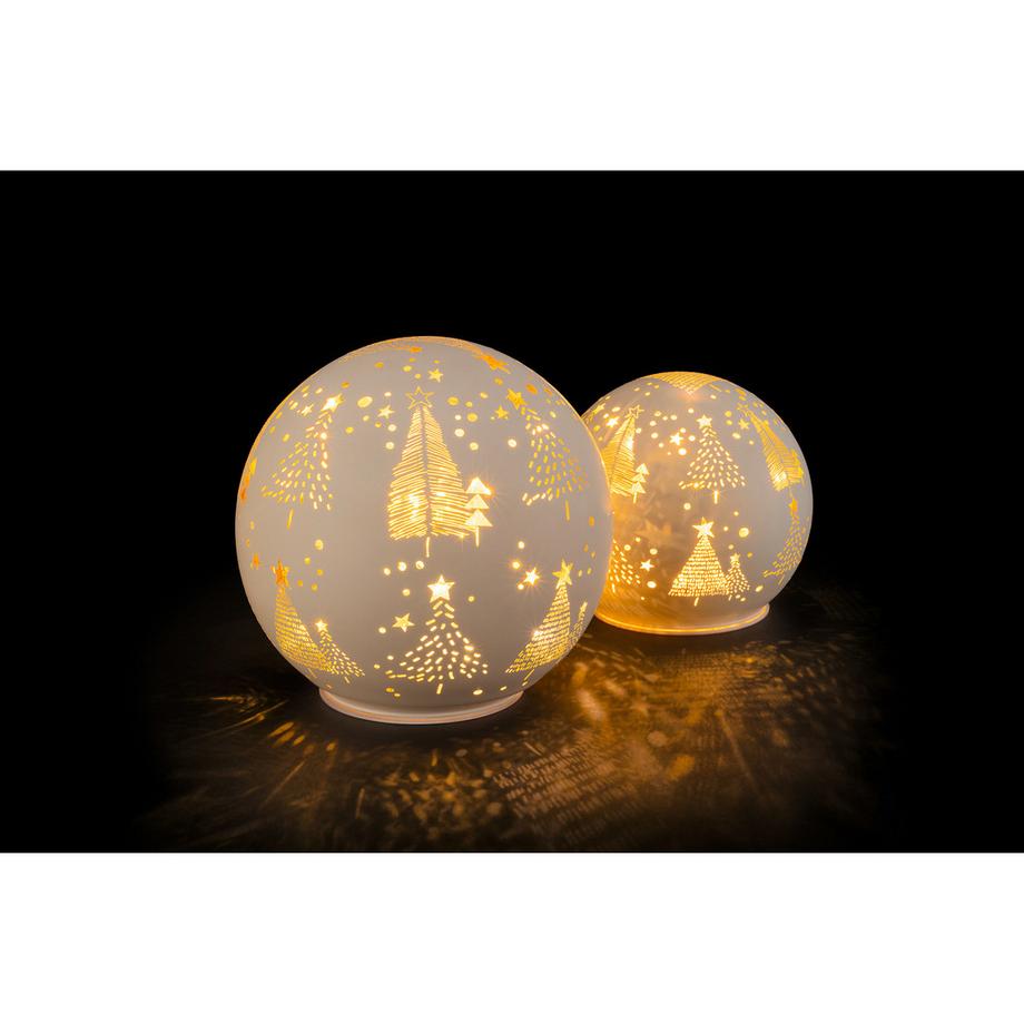 STT LED Weihnachtsdekoration 2er Set Glashaus 