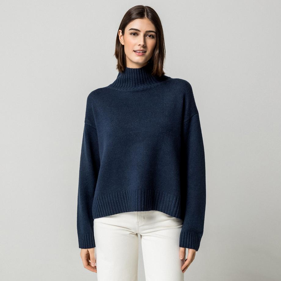 Pull, col roulé