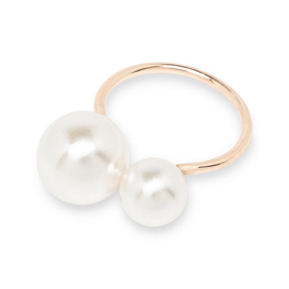 Manor Home Anelli portatovaglioli 4 pezzi Pearl 