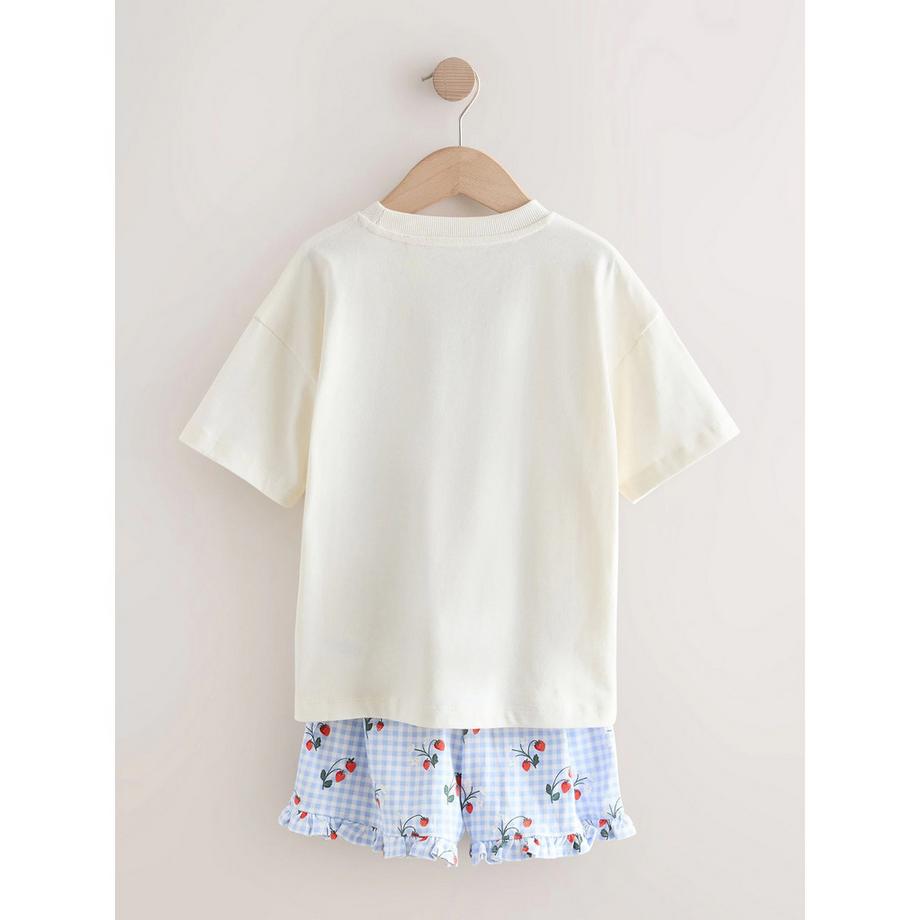 Next Pyjama Set Kurzarm Oberteil und Shorts  