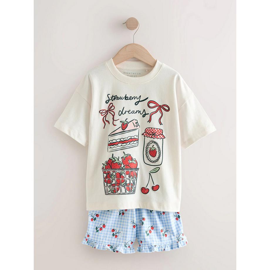 Next Pyjama Set Kurzarm Oberteil und Shorts  