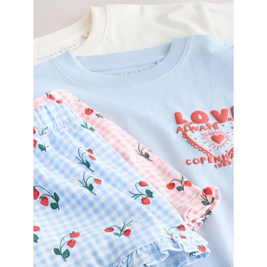 Next Pyjama Set Kurzarm Oberteil und Shorts  