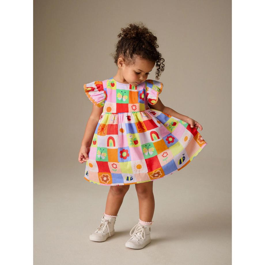 Next Ric Rac Rüschenärmel Kleid  